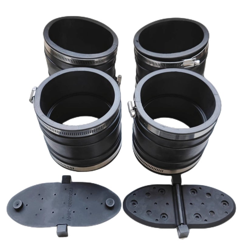 UanofCn 14358T Exhaust Bellow Water Shutter Flapper Kit 4 Inches for MerCruiser Stern Drives V6 V8 Engine 807166A1 44348T Tube Boot - Image 3